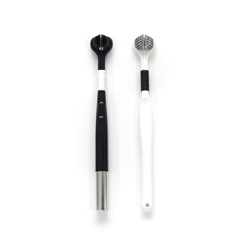 PP Saplı 3D BrushHead Ultra ince Yumuşak PBT Spiral Bilenmiş Kıl ABD Tarzı Yetişkin Derin Temizlik Diş Fırçası